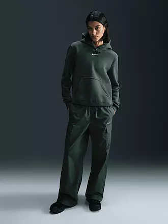NIKE | Sweat à capuche de fitness pour femme Sportswear Phoenix Fleece | dunkelgrün